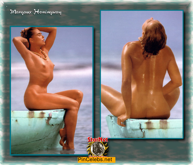 Margaux Hemingway fully nude collage.