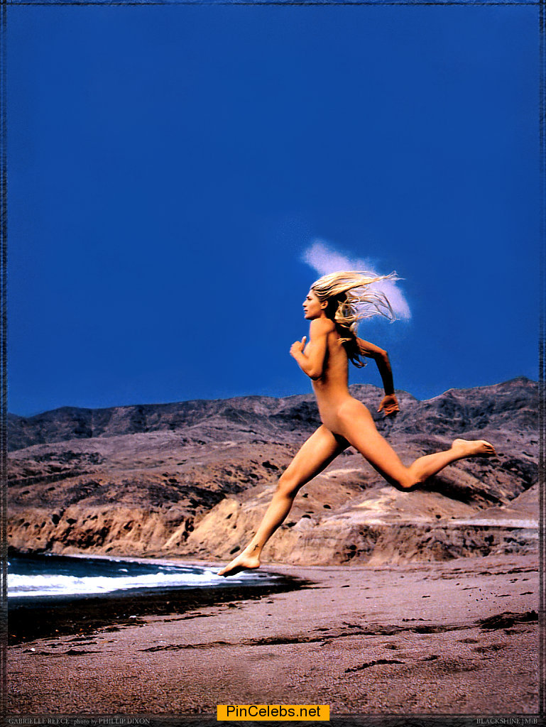 Gabrielle Reece running nude.