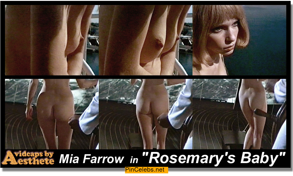 Mia Farrow naked in Rosemary's Baby.