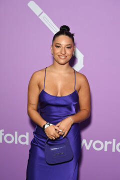 Kenzie Ziegler cleavage at the Samsung 2022 Galaxy Creators Lounge Event in New York City - August 2022