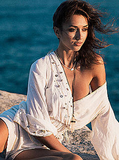 Shannon Lawson sexy on a beach