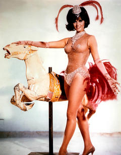 Italian actress Claudia Cardinale see through and legs