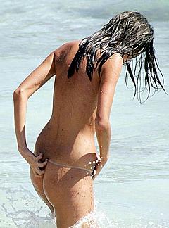Stanimira Koleva naked on a beach