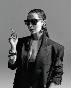 Cristin Milioti smoking braless for Cultured Magazine - February 2025