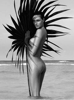 Alina Baikova naked in a water