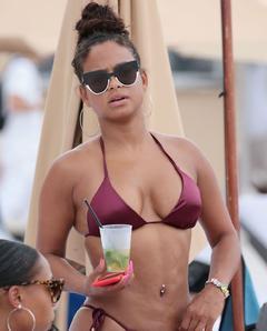 Christina Milian sexy in bikini