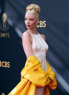 Anya Taylor-Joy at 73rd Primetime Emmy Awards in LA