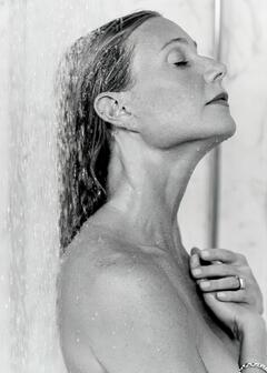 Gwyneth Paltrow wet and topless for Goop Glow promo - September 2021