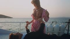Belinda Mayne nude tits on a boat at White Fire