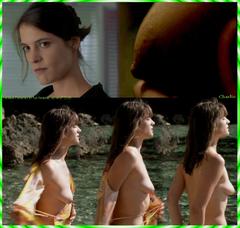 French actress Helene Fillieres nude tits in Un homme, un vrai