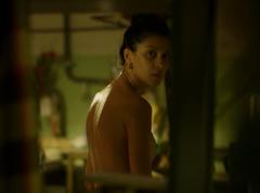 Uzbek descent russian actress Ravshana Kurkova topless at A u nas vo dvore