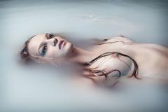 Liana Klevtsova nude in a water