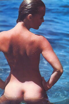 Romy Schneider nude in a water shows her tight ass