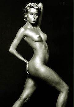 Dutch actress Sylvia Kristel nude collage