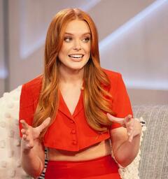 Abigail Cowen appearing on the Kelly Clarkson show in Los Angeles