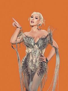 Christina Aguilera - Just Eat Campaign - October 2023