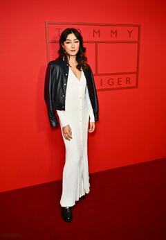 Natasha Liu Bordizzo attending the Tommy Hilfiger show during Fashion Week - February 2024 at Grand Central Terminal in New York - February 2024