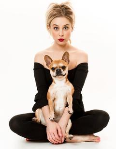 Alessandra Torresani with doggy