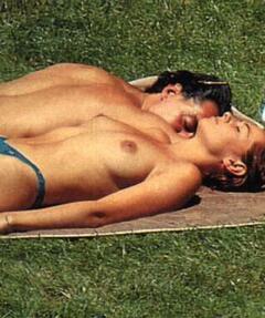 Esther Arroyo sunbathing topless