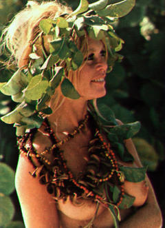 French actress Brigitte Bardot topless photo