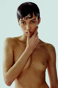 Emily Viviane posing topless