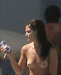 Danielle Campbell caught topless at a Pool in Cabo San Lucas