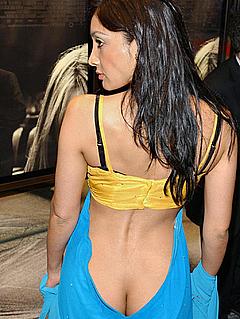 Indian actress Sofia Hayat ass crack