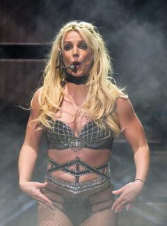 Britney Spears performing in Scarborough