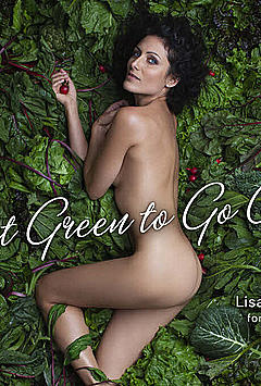 Lisa Edelstein lying naked for PETA