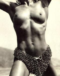 Connie Nielsen nude tits black-&-white