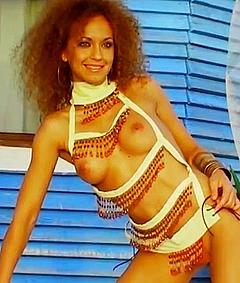 Gina Ferrari topless for magazine