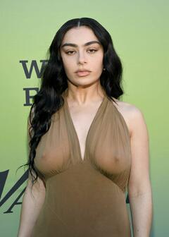 Charli XCX see through to boobs at Variety's Hitmakers brunch in Los Angeles - December 2024