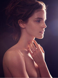 Emma Watson topless for his book Natural Beauty