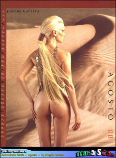 Blonde Justine Mattera nude ass in 2002 calendar