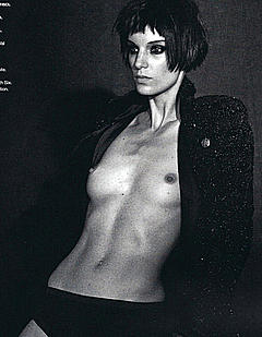 Iris Strubegger nude tits black-&-white photo