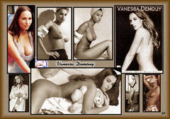 Vanessa Demouy topless and nude collage