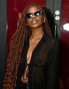 Zeze Millz see through to tits paparazzi photo
