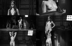 Maia Thomas nude tits, ass and pussy in collage from Black & White & Sex
