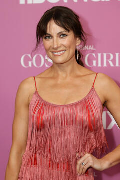 Laura Benanti attending the Gossip Girl premiere in New York