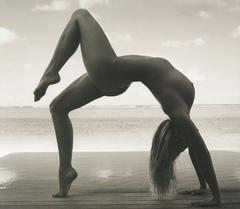 Genevieve Morton naked black-&-white image