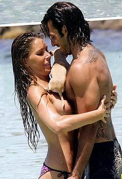 Guendalina Canessa topless with honey and doffy