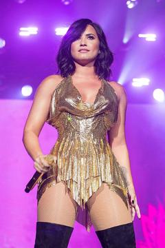 Demi Lovato performing at BeautyKind Unites Concert
