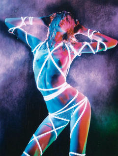 Iselin Steiro topless for Swarovski Elements