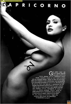 Italian actress Isabella Orsini nude black-&-white image for Boss Magazine January 2001