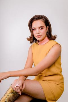 Bailee Madison in yellow mini dress Jerry Maestas photoshoot - Mar 2020