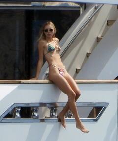 Marie-Lou Nurk - look all loved up as they enjoy a summer break with friends on on a yacht in Portofino - August 2024