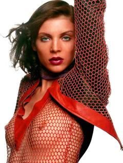 Liberty Ross in see through jacket