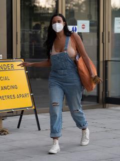 Maya Jama leaving rehearsals for Peter Crouch's new BBC show Save Our Summer in London