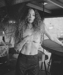 Ashley Moore topless but covered for Soap Magazine #1 - April 2025