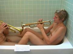 Greta Gerwig nude in a bathtub at Hannah Takes the Stairs
